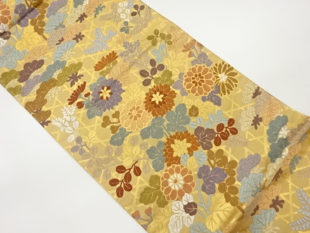 JAPANESE FUKURO OBI / KARA-ORI / WOVEN MESH PATTERN